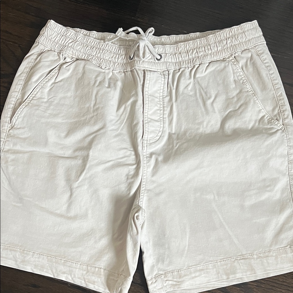 Lucky Brand Cream Drawstring Shorts